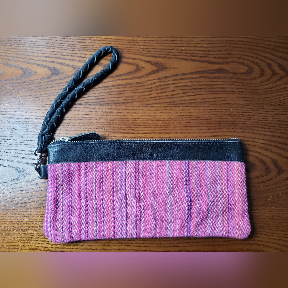 OOAK Daja Designs Handmade Leather Pink Wristlet Wallet